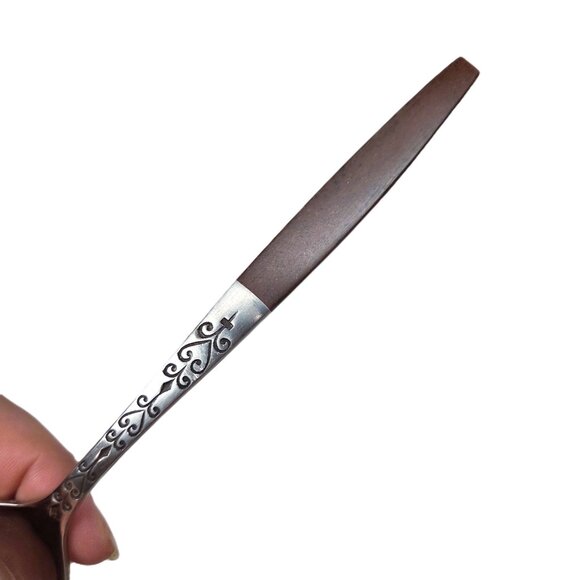 UNUSED Interpur INR2 Spoon Lot x2 Teaspoon Soup Tablespoon Discontinued Vtg - Picture 7 of 7